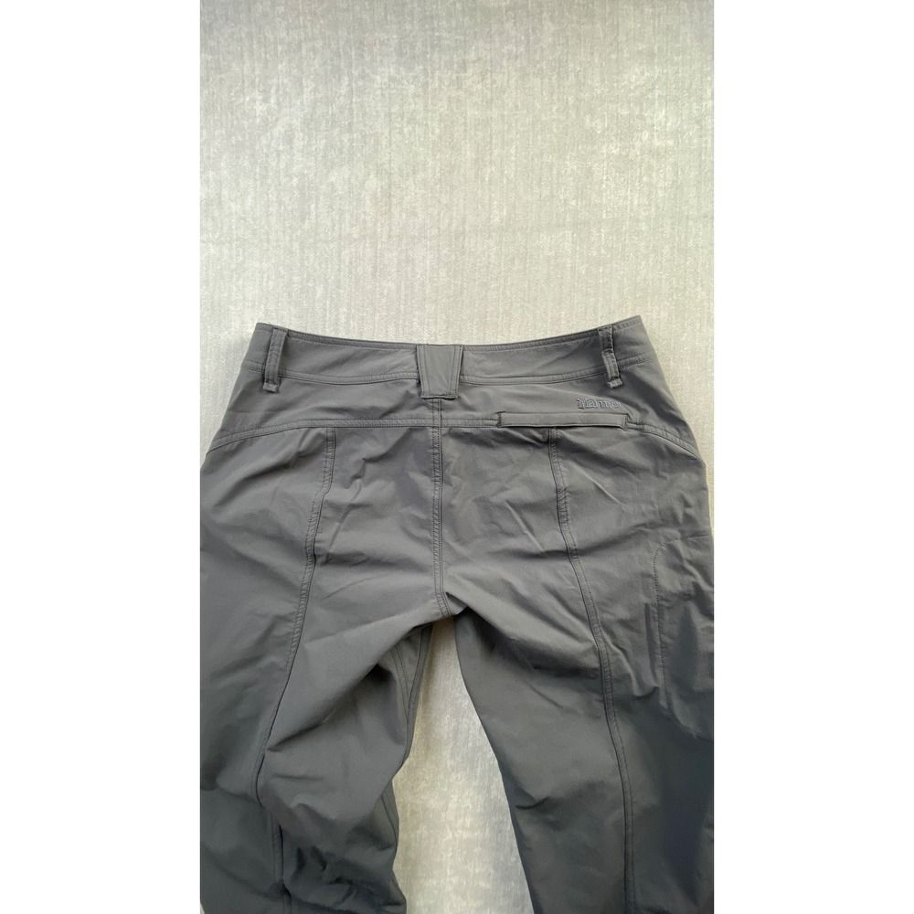 Marmot Womens Grey Hiking‎ Pants Size 12 Straight Leg Technical Outdoor Trousers - Picture 2 of 7